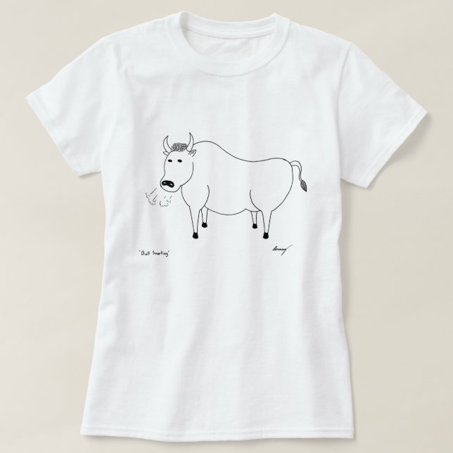 Camisas da arte popular de Bull (Frente do Design)
