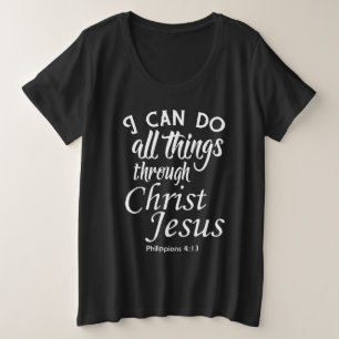 Camisas da Bíblia Eu Posso Fazer Todas as Coisas