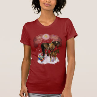 Camisas da égua e do potro de Chirstmas