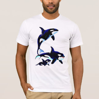 Camisas da família da baleia de assassino