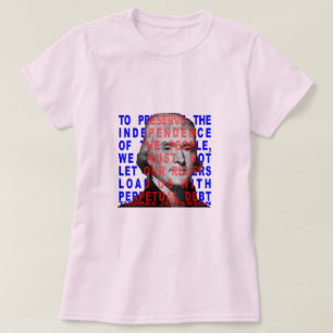 Camisas das citações de Thomas Jefferson