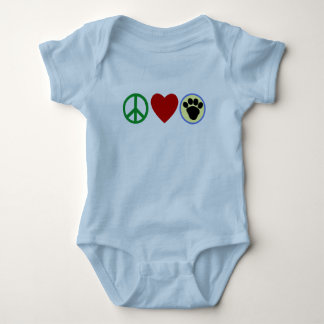 Camisas das patas T do filhote de cachorro do amor