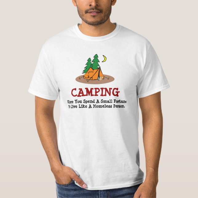 Camisas de acampamento engraçadas (Frente)