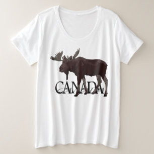 Camisas de alce do Canadá, com camisetas de alce d