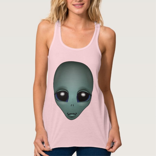 Camisas de Alienígena Amiga das Mulheres do Tanque (Frente)