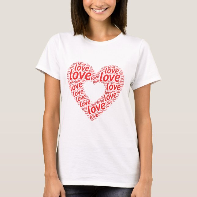 Camisas de amor feminino (Frente)