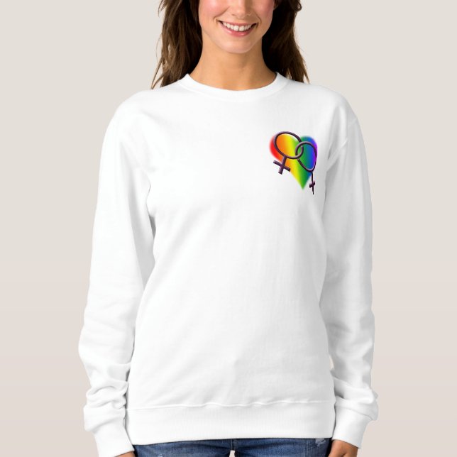 Camisas de amor orgulho gay das mulheres do mesmo  (Frente)