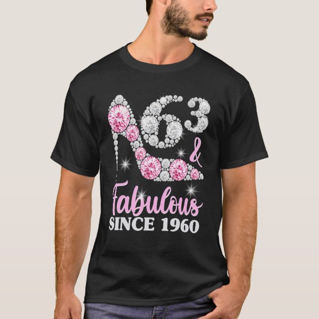 Camisas De Aniversário 63 Para Mulheres, 63 E Si F (Frente)