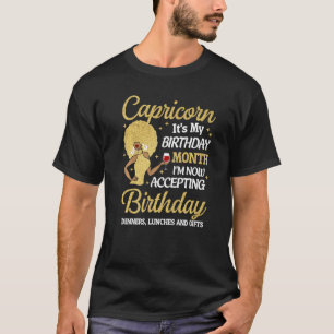 Camisas De Aniversário Do Capricórnio Para Mulhere