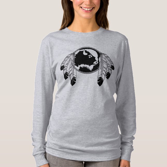 Camisas de Arte Nativas Metis Spirit Camisa de Cam (Frente)