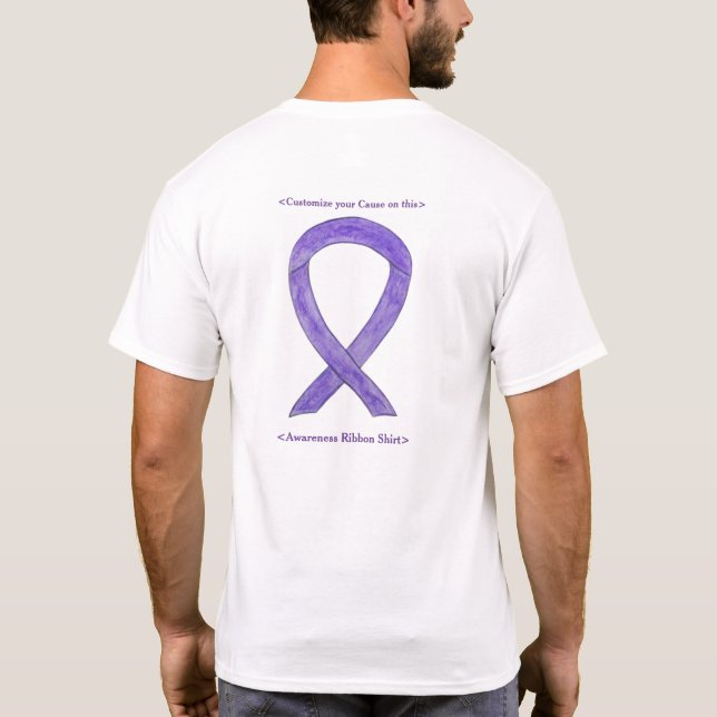 Camisas de Arte Personalizadas de Cancer de Fita d (Verso)