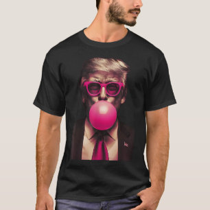 Camisas de Bala Bubblegum Trump Sungles Rosa Vote