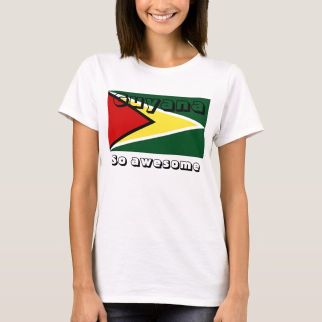 Camisas de bandeira da Guiana (Frente)