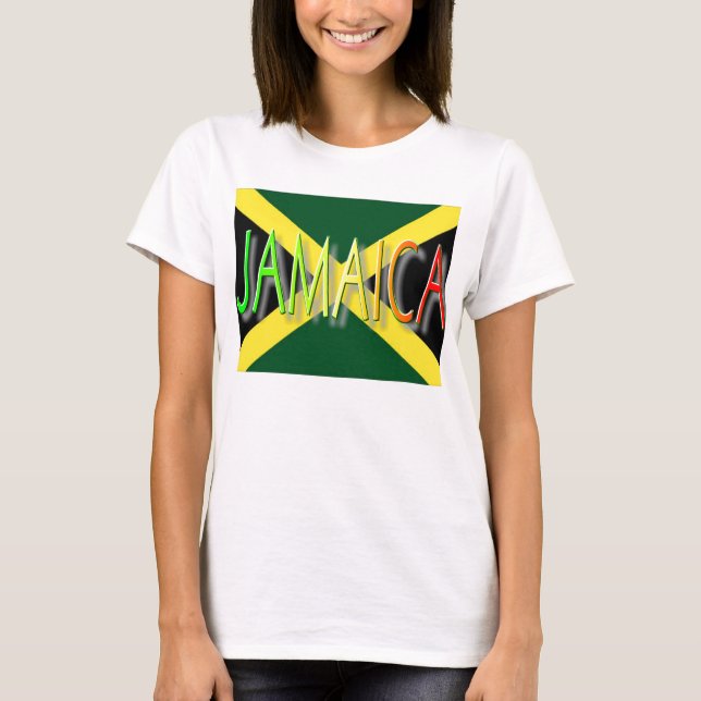 Camisas de bandeira da Jamaica (Frente)