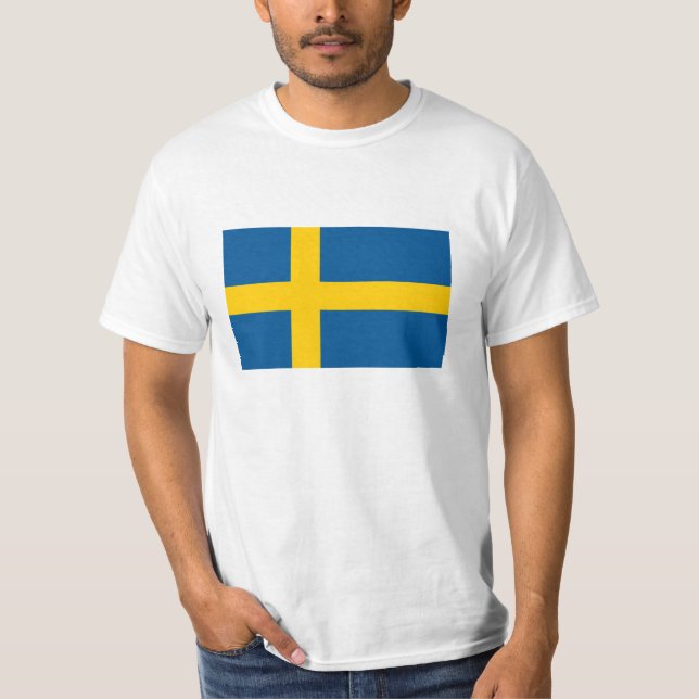 Camisas de bandeiras suecas para Suecia (Frente)