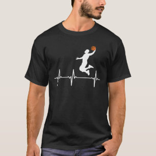 Camisas de batimentos cardíacos de basquete para h