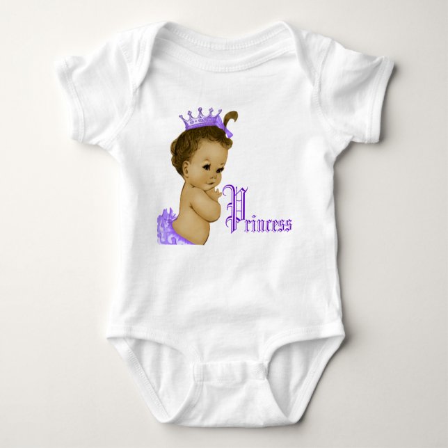 Camisas de Bebê da Princesa Africana (Frente)