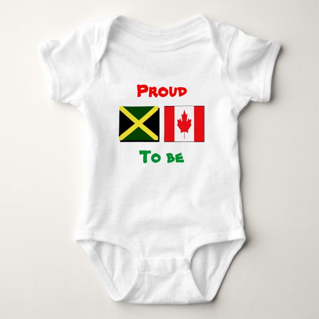 Camisas de bebê jamaicanas/canadenses (Frente)