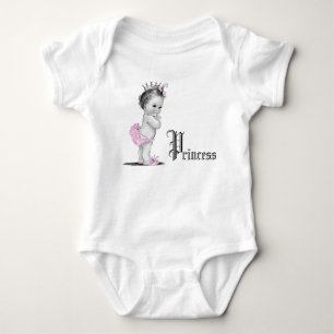 Camisas de Bebê Menina Princesa Rosa Adorável
