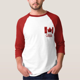 Camisas de beisebol do Canadá, de uso masculino, S