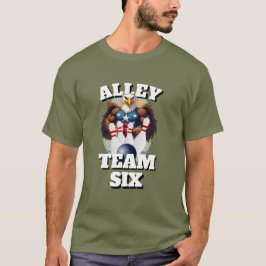 Camisas de Boliche Engraçadas para Homens ALLEY TE
