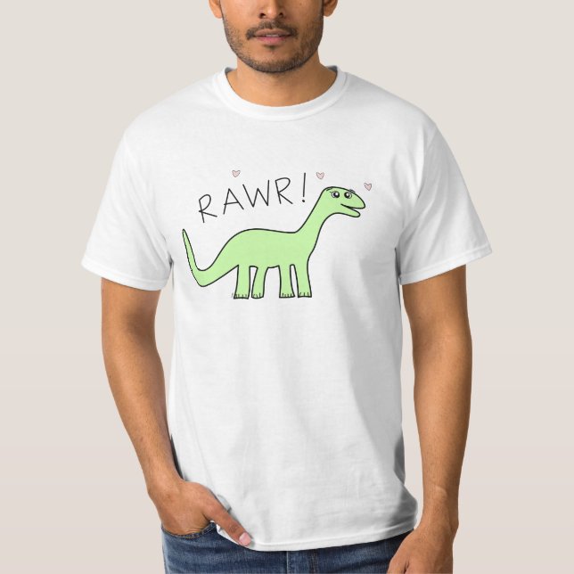 Camisas de Bronto Rawr dos adultos (Frente)