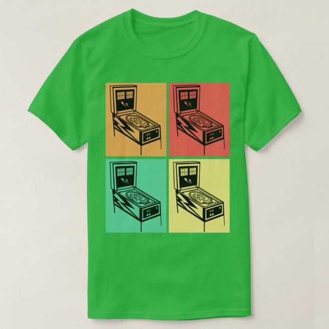 Camisas De Camisa De Pinball Com Camisas De Arcade (Frente do Design)