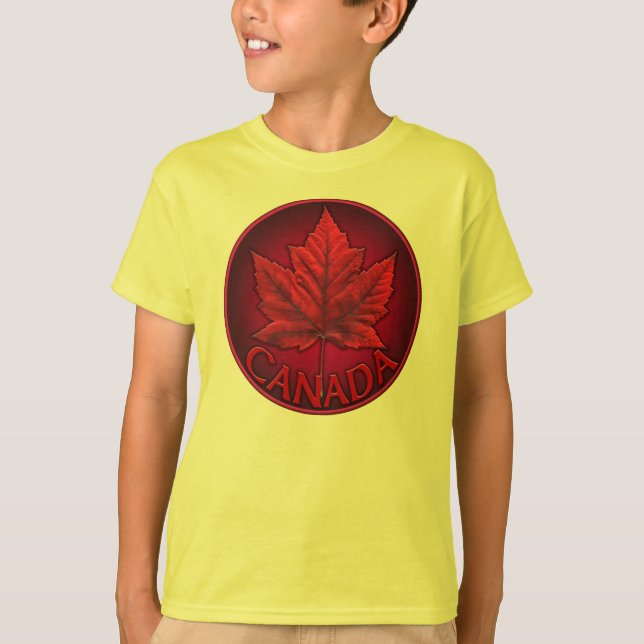 Camisas de camisa do Canadá para crianças (Frente)