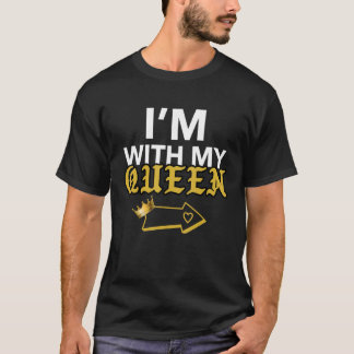Camisas de Casal da RAINHA, EU ESTOU COM MEU QUE