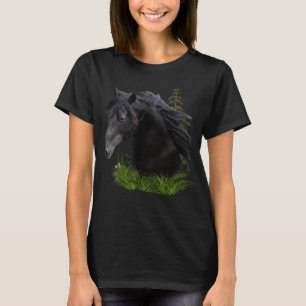 Camisas de cavalo de garanhão preto