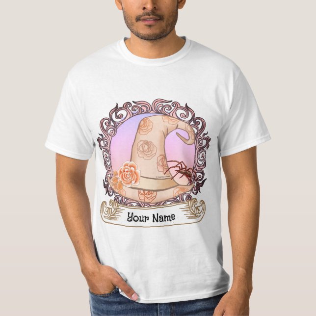 Camisas de chapéu de bruxa rosa (Frente)