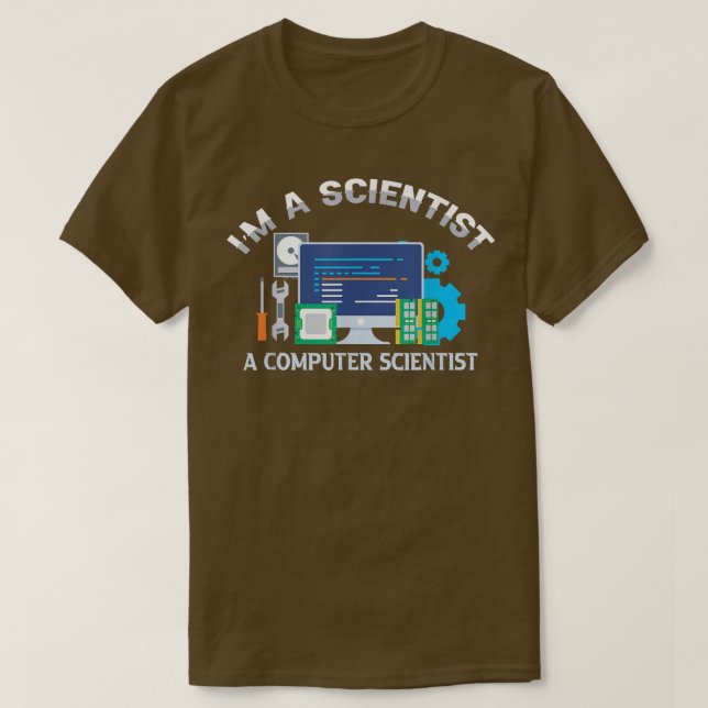 Camisas de Ciência da Computação Eu sou um Engenhe (Frente do Design)