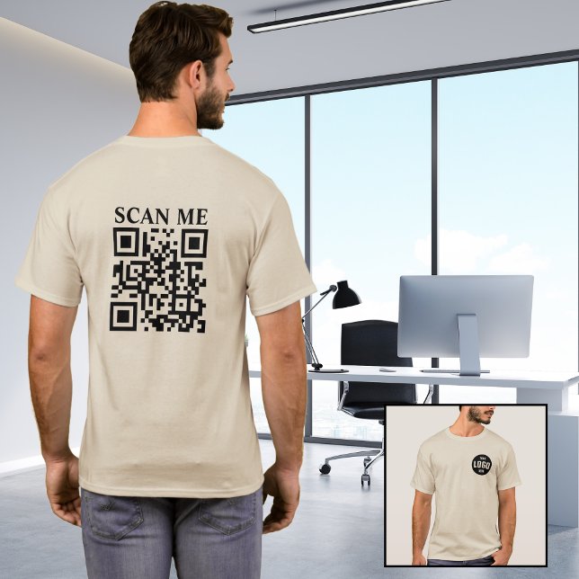 Camisas de código QR personalizadas: promova o log (Custom QR Code Shirts: Promote Your Business with Personalized Style)