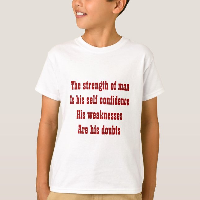 Camisas de cotação motivadas pela autoconfiança (Frente)