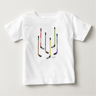 Camisas de Criança Coloridas de Hockey Sticks