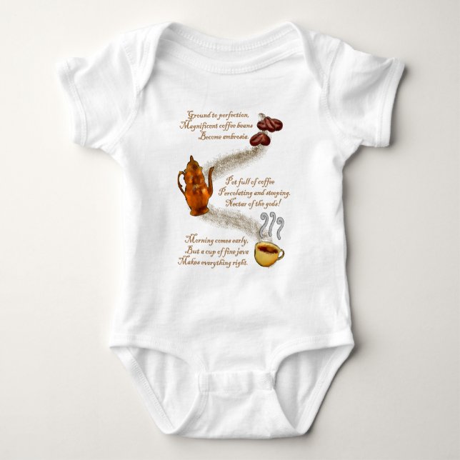 Camisas de Criança Haiku Café (Frente)