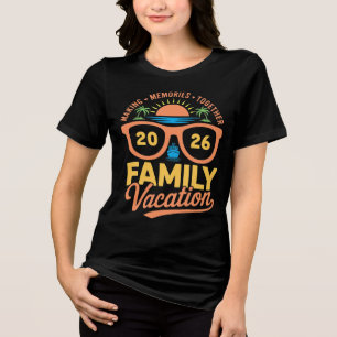 camisas de cruzeiro de férias em família 2026