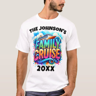 Camisas de Cruzeiro Personalizadas da Família com 