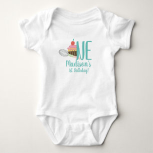 Camisas de Cupcake e Batedeira para Bebê de 1º Ani