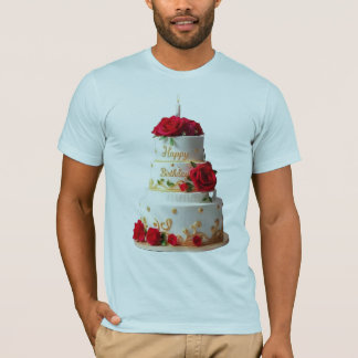 Camisas de design de Bolo de Aniversário