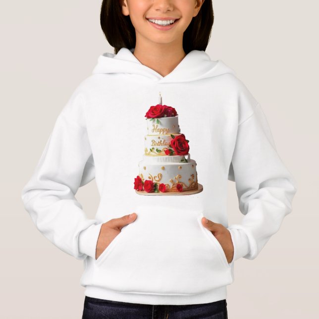Camisas de design de Bolo de Aniversário (Frente)