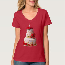 Camisas de design de Bolo de Aniversário