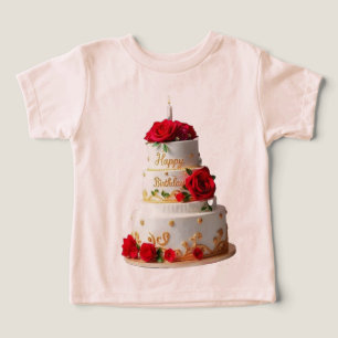 Camisas de design de Bolo de Aniversário