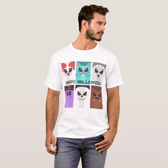 Camisas de Dia das Bruxas (Frente Completa)