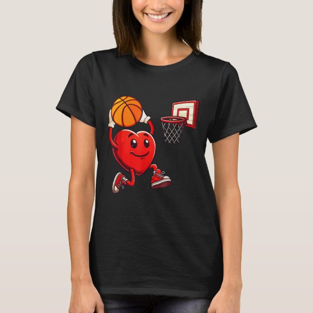 Camisas de Dia de os namorados de basquete de Dunk (Frente)