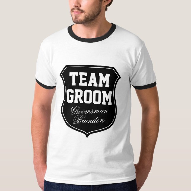 Camisas de Equipe para festa de casamento (Frente)