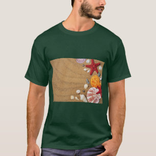 Camisas de Estrelas-do-Mar na Praia Arenosa