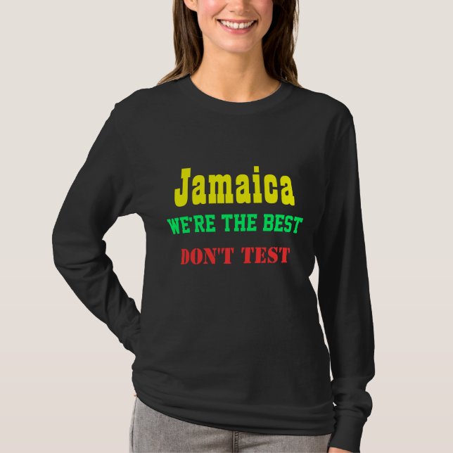 Camisas de fãs esportivos da Jamaica (Frente)