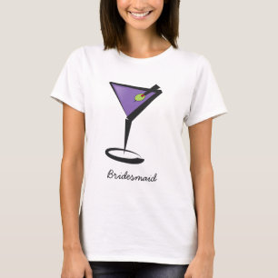 Camisas de festa das damas de honra de Martini