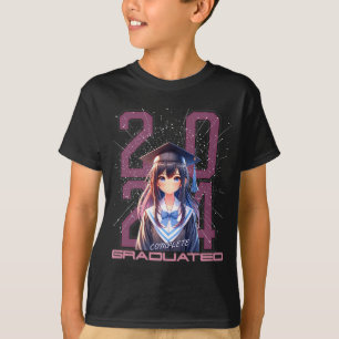 Camisas de formatura 2024 amante de anime ensino m